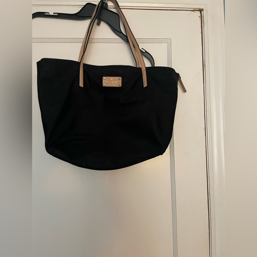 Kate Spade Black Nylon Tote in great condition.